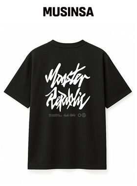 MONSTER REPUBLIC 正品logo白色T恤_VLACK_B130韩国官网直邮进口