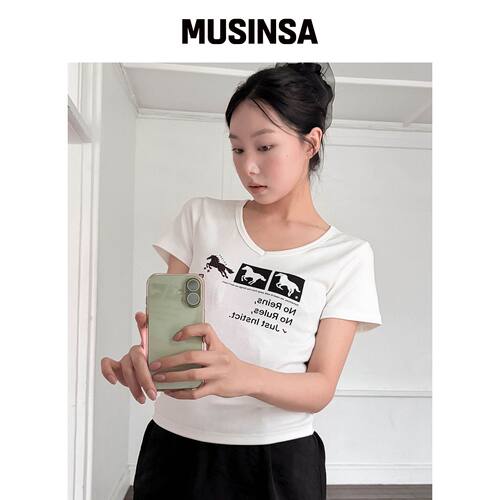 CHICKS NEYI X CHICKS INSTINCT DOT VNECK SLIM韩国官网直邮进口