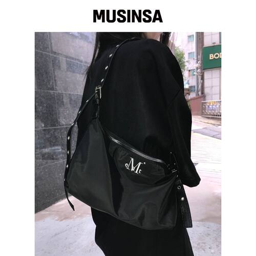 MUCENT 摩托穿孔肩背包 MUSINSA韩国官网直邮进口