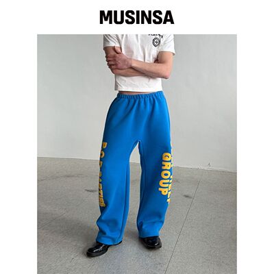 PUNCH DRUNK PARTIES SHG 蓝色运动裤 MUSINSA韩国官网直邮进口