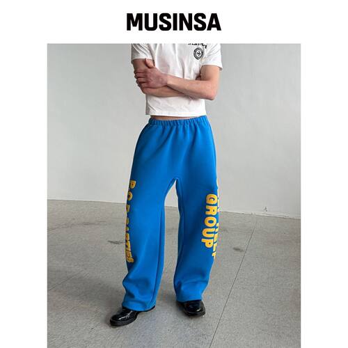 PUNCH DRUNK PARTIES SHG 蓝色运动裤 MUSINSA韩国官网直邮进口