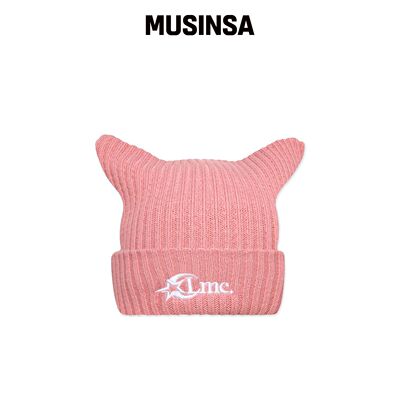 LMC SQUARE BEANIE 粉色 MUSINSA韩国官网直邮进口