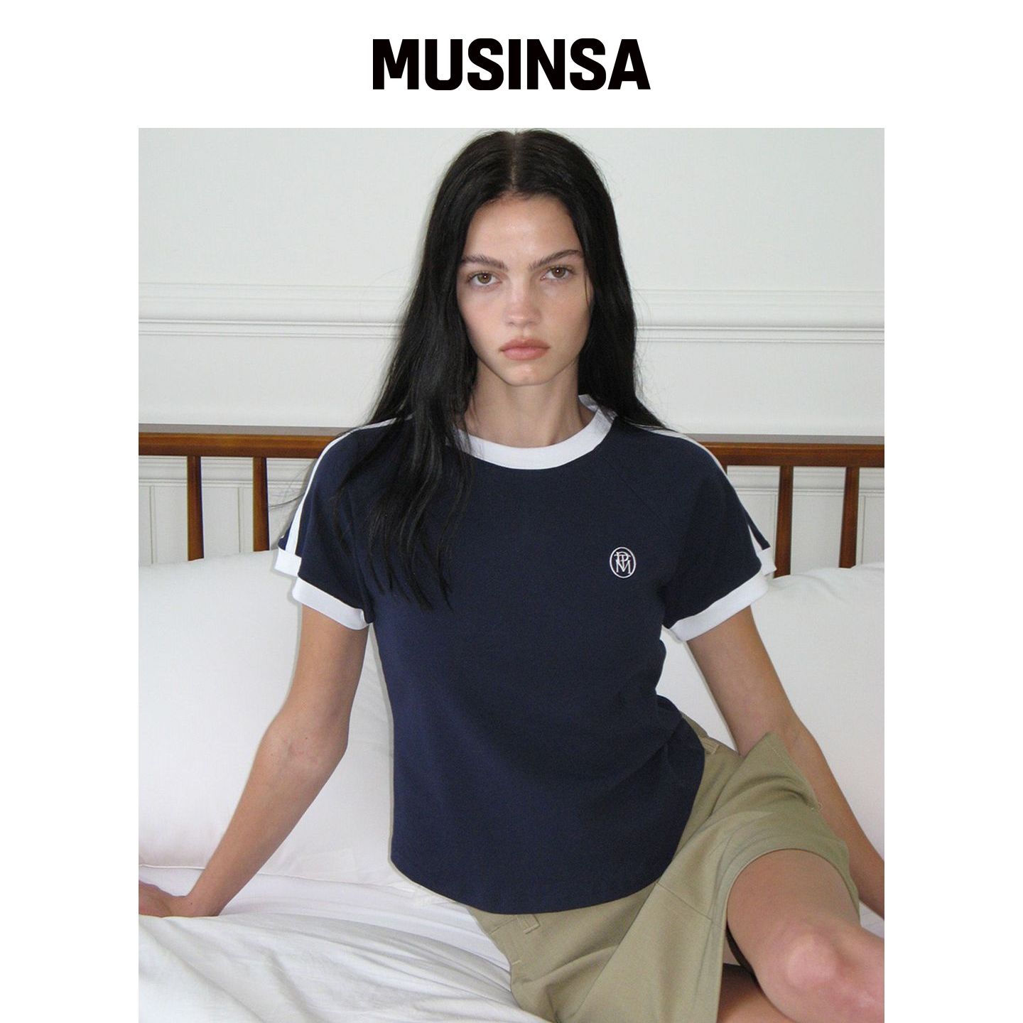 PARTIMENTO WOMEN COLLEGE STRIPE RINGER TEE_ 韩国官网直邮进口图片