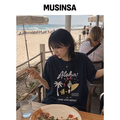 ROIDESROIS ALO 猫跟跟鞋打印短袖T恤 (婴儿) MU韩国官网直邮进口