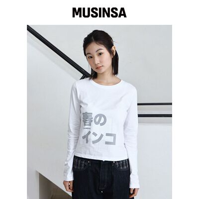 PARAKEET 春季长袖 (WHITE) 上衣女秋MUSINSA韩国官网直邮进口