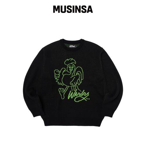 WKNDRS KELLOGGS 针织衫（黑色） MUSINSA韩国直邮官方正品