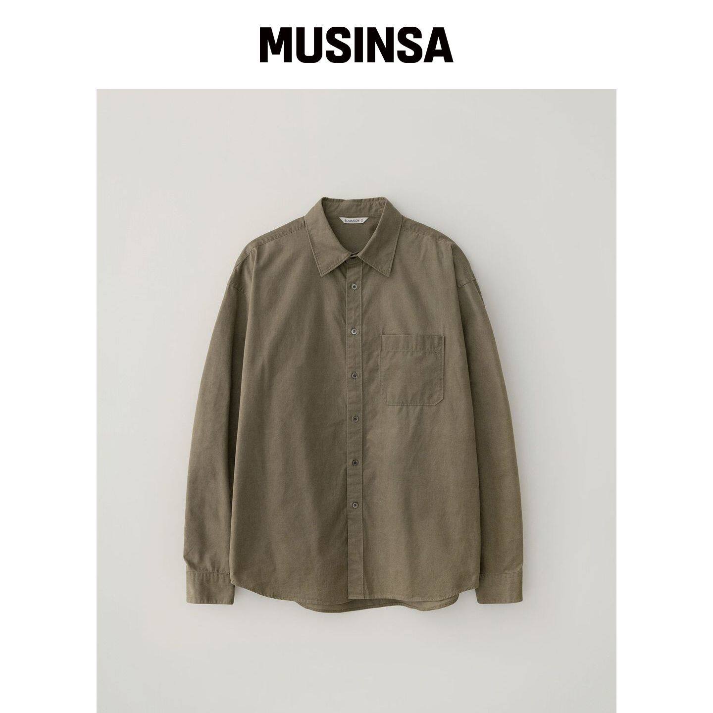 BLANKROOM 桃色染色衬衫_BEIGE MUSINSA韩国官网直邮进口