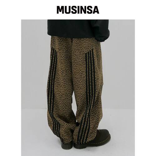 BP2 DISORDER 双褶宽腿裤 豹纹 MUSINSA韩国直邮官方正品