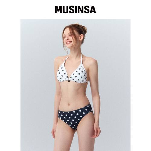 CORALIQUE 波点反转比基尼白色 MUSINSA韩国直邮官方正品