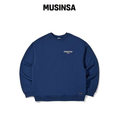 CRITIC OG Logo 连帽卫衣 深蓝色 MUSINSA韩国直邮官方正品