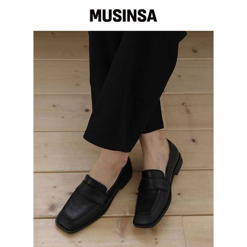 SAPPUN LOPED 方形包毛绒乐福鞋 (2cm) MUSINSA韩国官网直邮进口