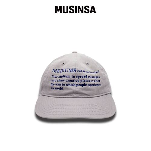 MEDIUMS Definition Cap - Light Gray (词典定)韩国官网直邮进口