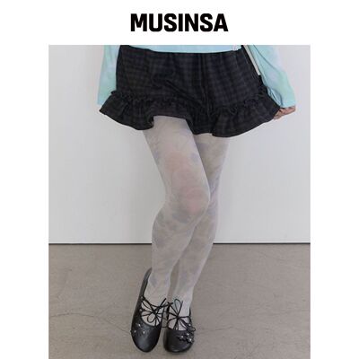 TYPESERVICE 朦胧花瓣连裤袜 [白色] MUSINSA韩国官网直邮进口