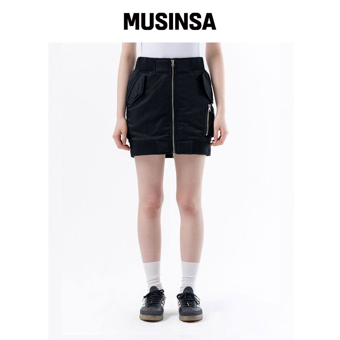 DUCKDIVE MA1 迷你裙 黑色 MUSINSA韩国官网直邮进口