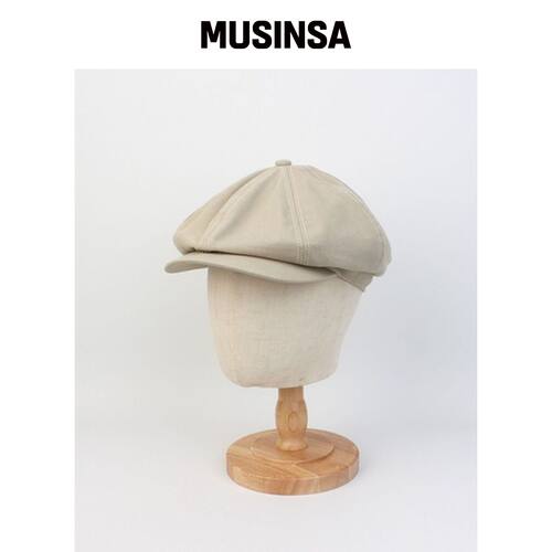 UNIVERSAL CHEMISTRY 宽松版米色报童帽 MUSINSA韩国官网直邮进口