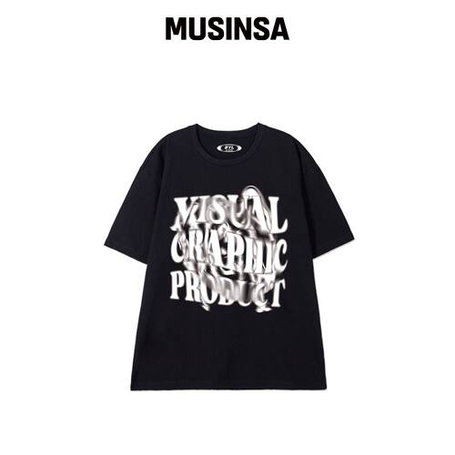 BY.L SPIN LOGO 短袖T恤 VLACK韩国官网直邮进口MUSINSA