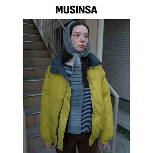 NOCONTENT 298. 空气护发素围巾 _ 灰色 MUSINSA韩国官网直邮进口