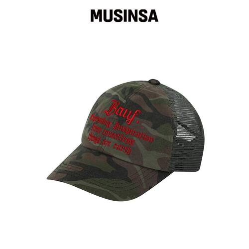 BAUF B 复古网眼棒球帽 [CAMO] MUSINSA韩国直邮官方正品