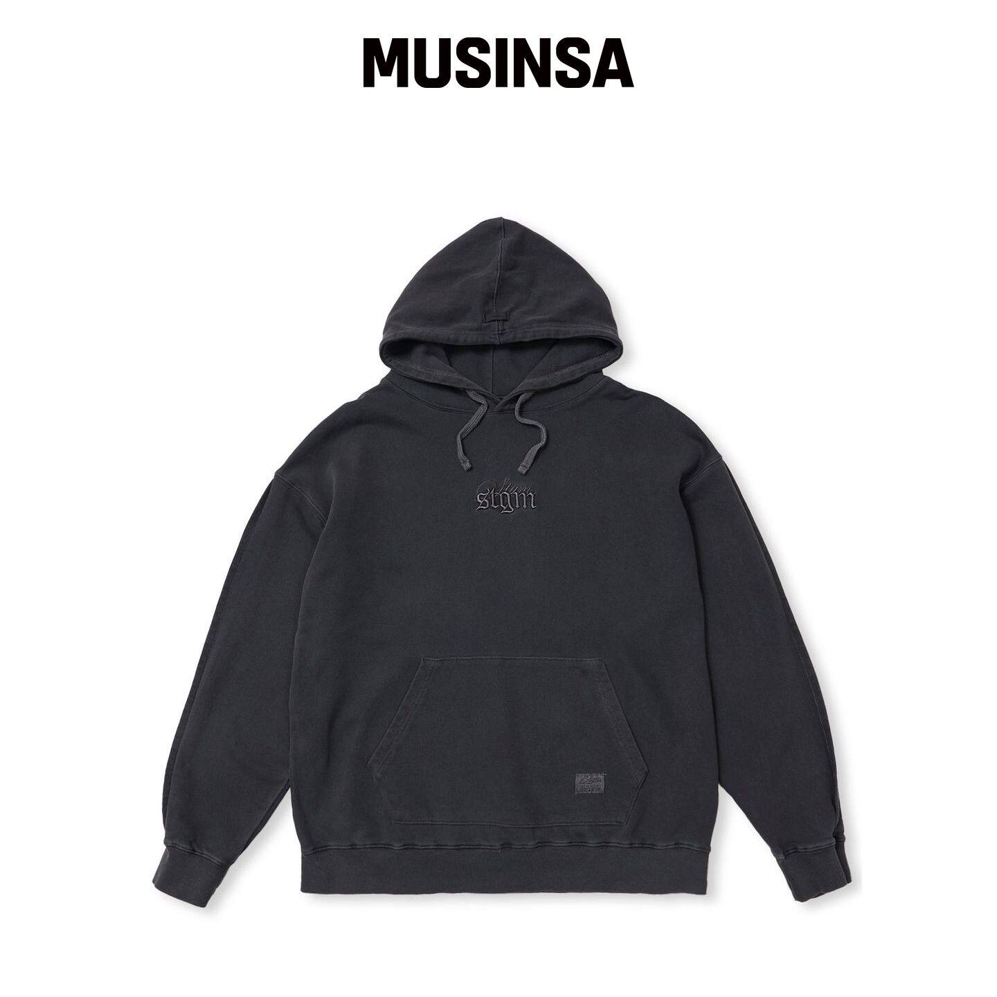 STIGMA PIGMENT ML 连帽卫衣 炭灰色 MUSINSA韩国官网直邮进口