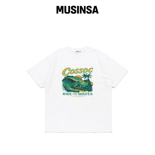 COSO 打火机短袖T恤 (WHITE)韩国官网直邮进口MUSINSA