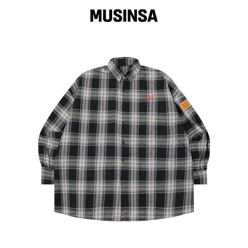MUCENT HERY &tg 格纹衬衫（男女通用） MUSINSA韩国官网直邮进口