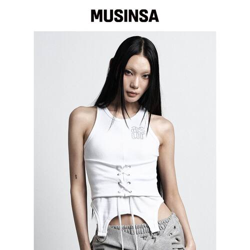 AS YOU ARE 束身衣 GARTER 无袖 WHITE韩国官网直邮进口MUSINSA
