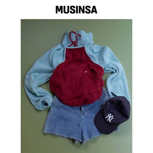 MURMURE [2SET] Coven 抓绒拉链衫背心居家服套_韩国官网直邮进口