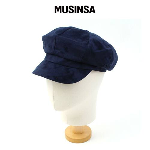 UNIVERSAL CHEMISTRY 绒面海军蓝报童帽 MUSINSA韩国直邮官方正品