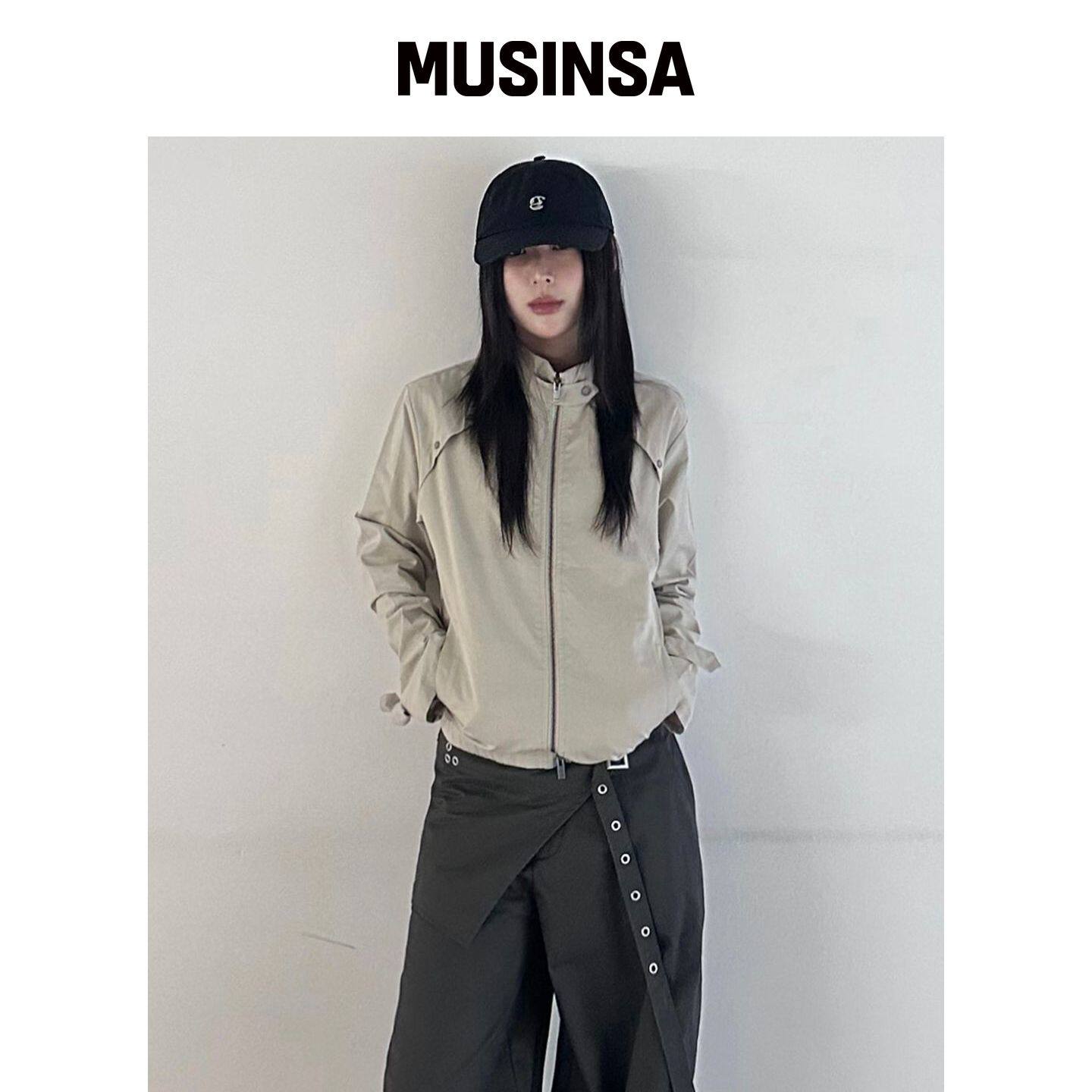 PLACE STUDIO 高领拉链外套女秋通勤夹克MUSINSA韩国官网直邮进口
