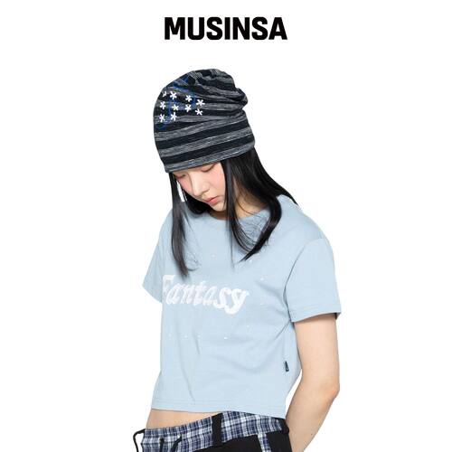 GLACK GZT005 幻想铆钉T恤（天蓝色） MUSINSA韩国直邮官方正品