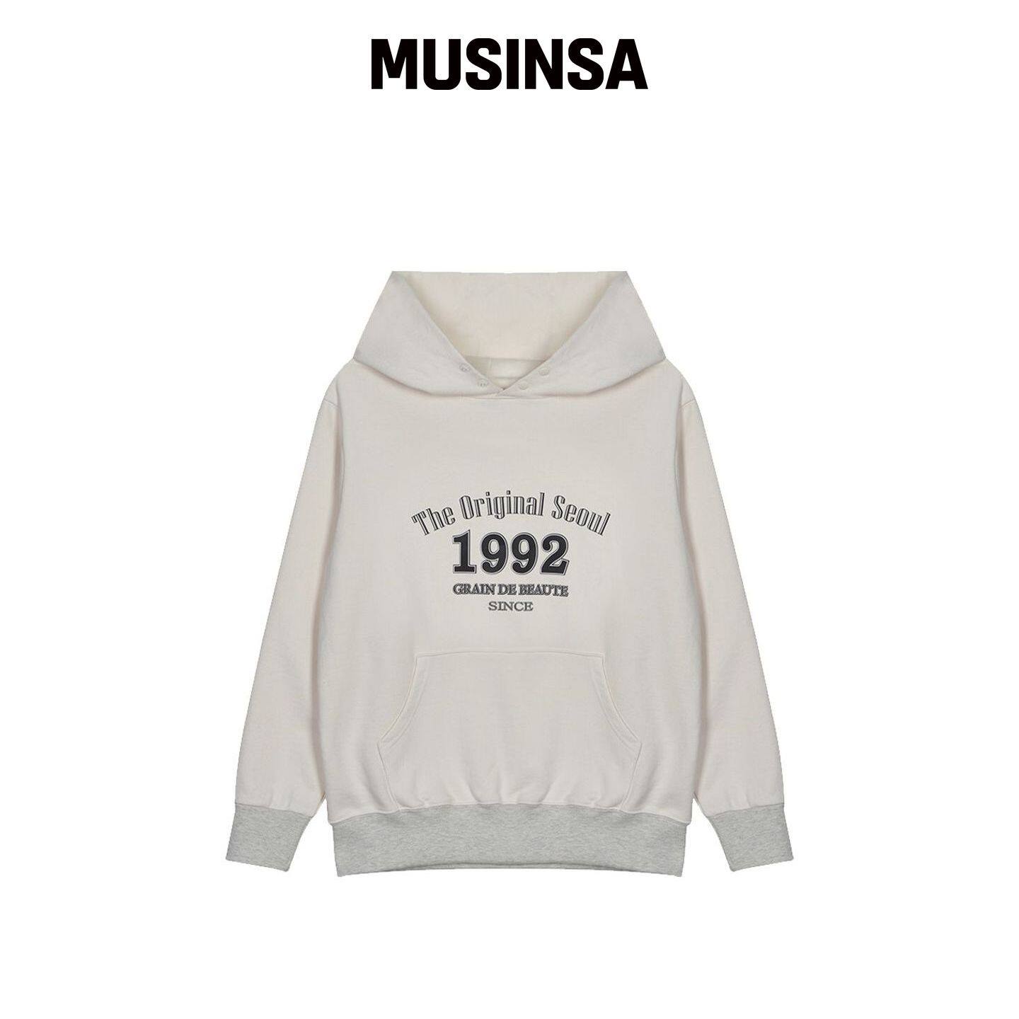 GRAIN DE BEAUTE 1992 MULTI HOODY [IVORY] MUS韩国官网直邮进口