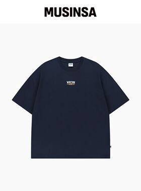 WAYDN MOVV OG 超大版型短袖海军蓝 MUSINSA韩国官网直邮进口
