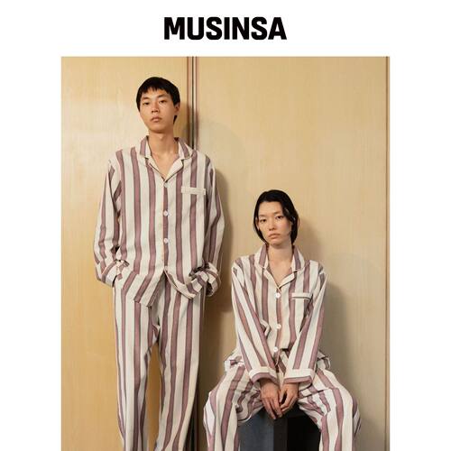 JO'S LOUNGE (情侣) 波尔多睡衣套装 MUSINSA韩国官网直邮进口