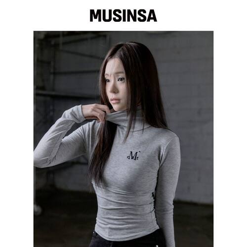 MUCENT DELORA 古林高领长袖T恤 (6颜色) MUSINS韩国官网直邮进口