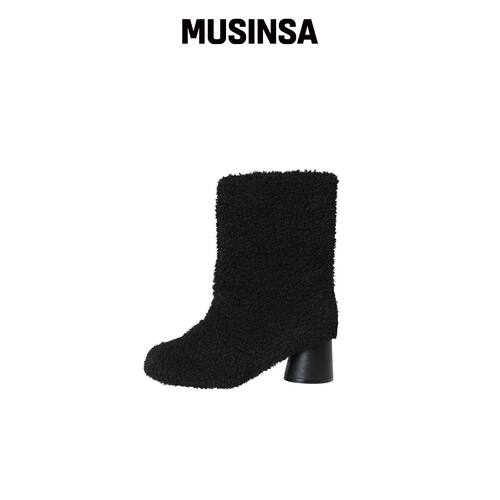 LEVASE 例如）amber searing boots-black 5cm M韩国官网直邮进口