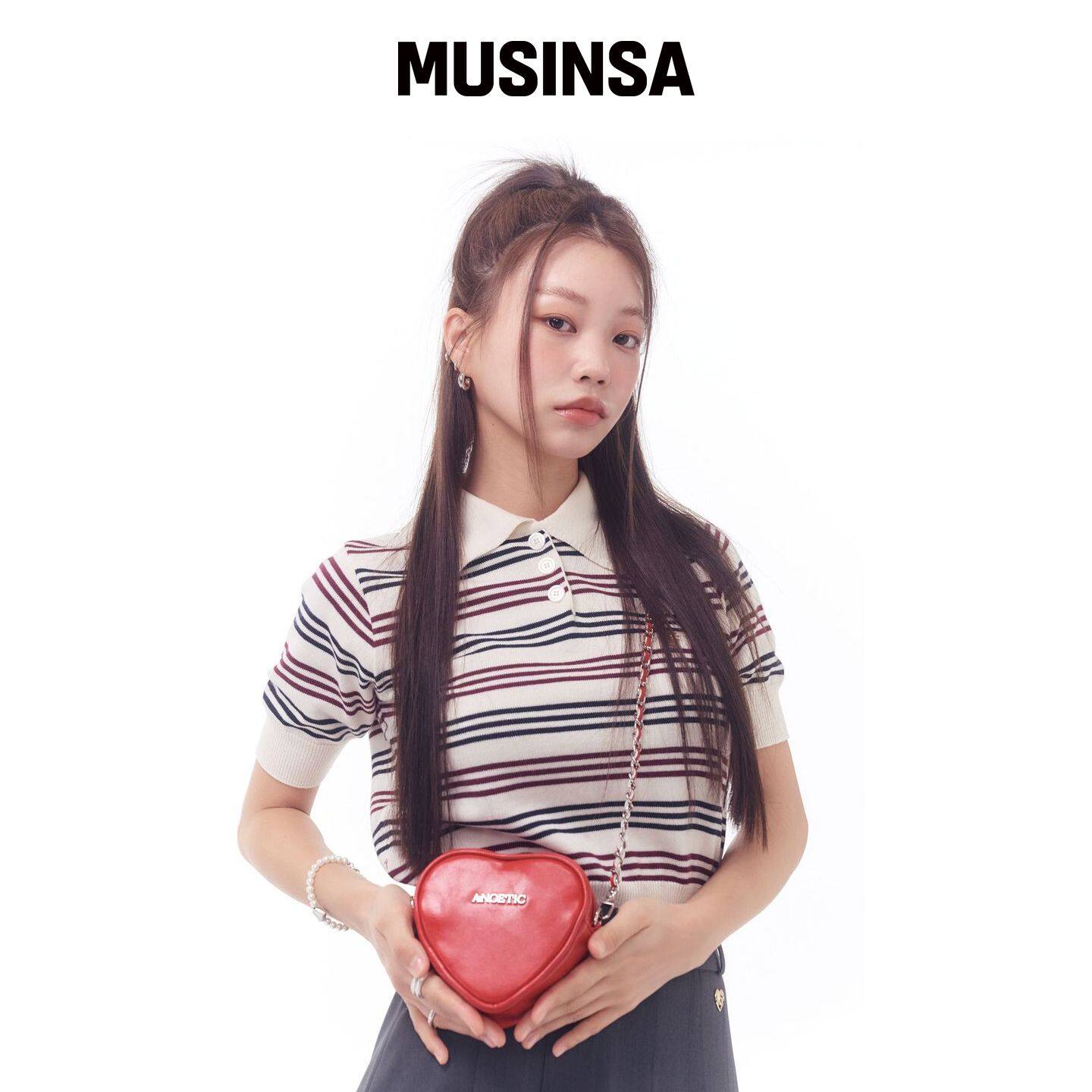 ANOETIC 心形链条迷你包_红色 MUSINSA韩国直邮官方正品