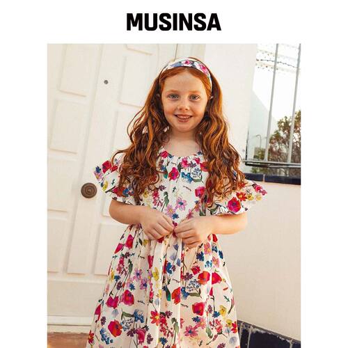 MATILDA N Y 샬롯 아냐샤 连衣裙_浅米色 MUSINSA韩国官网直邮进口