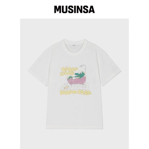 NUUANU Bath Tee_象牙色韩国官网直邮进口MUSINSA