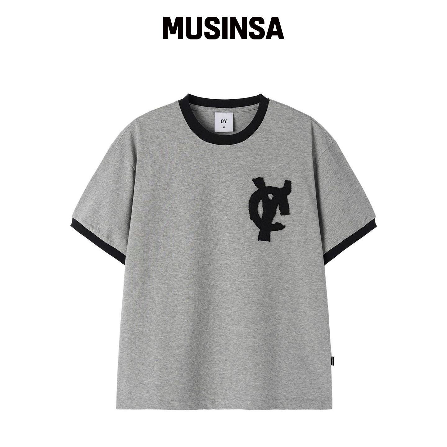 OY LOGO PATCH RINGER TEE - 混色 MUSINSA韩国官网直邮进口图片