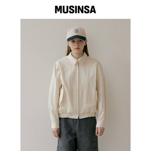 THE PENNY COTTON BLOUSON JUMPER - 奶油色韩国官网直邮进口
