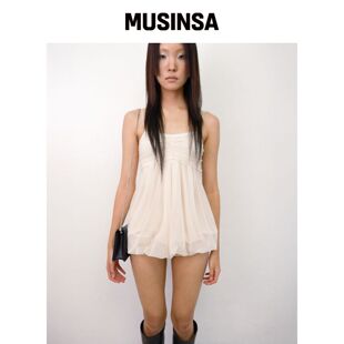 LOSESLEEPOVER 网纱纯欲风吊带背心MUSINSA韩国直邮官方正品