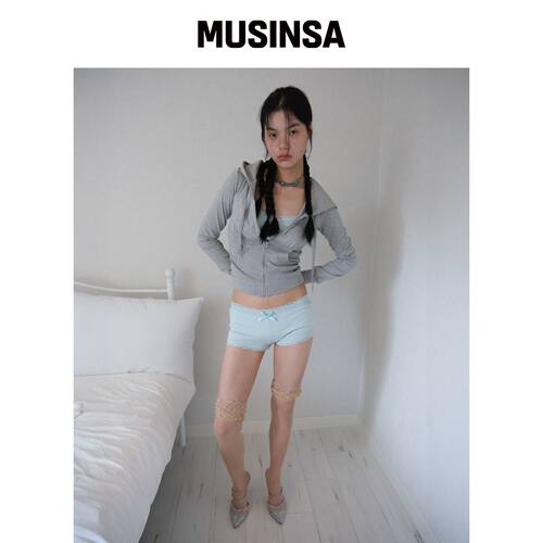 LOSESLEEPOVER BRIAR 拉链连帽卫衣 *麻灰色 MUS韩国官网直邮进口