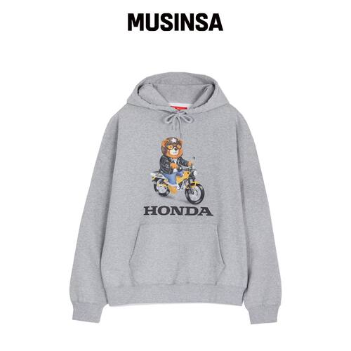 PHYPS MOTORCYCLE Honda CT 125 Bear Hoodie_灰韩国官网直邮进口