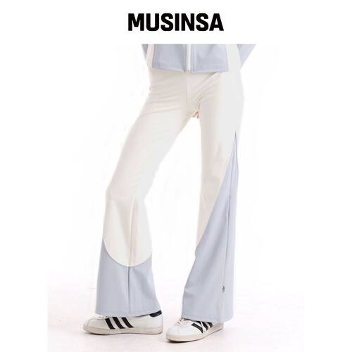 PIECE MAKER TRACK JERSEY BOOT PANTS（米白色韩国官网直邮进口
