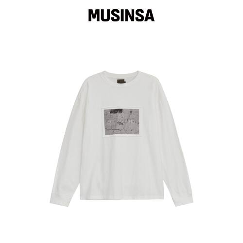 DEFGARMENTS NO PARKING 长袖 [白色] 秋MUSINSA韩国官网直邮进口