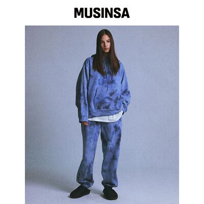 CHANCECHANCE GRANNYS HOODIE(BLUE/绒面) MUSIN韩国官网直邮进口