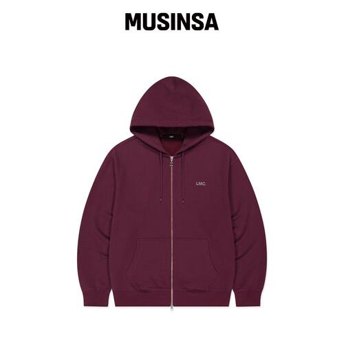 LMC OG ZIP-UP HOODIE 酒红色韩国官网直邮进口MUSINSA