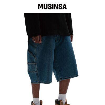 SUADE CARPENTER 牛仔短裤 [蓝色]韩国官网直邮进口