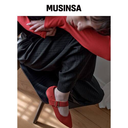 APIED MARCHE [KNITTED] CUSHA 尖头针织鞋 2.3c韩国官网直邮进口