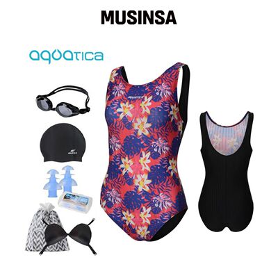 AQUATICA 女性室内泳衣 AQA1478 一般用游泳泳镜韩国官网直邮进口